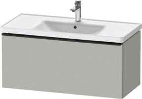 Duravit Waschtischunterschrank D-Neo wandhängend mit 1 Auszug in Schwarz und Grau, B/T: 98,4 x 45,2 cm - Bild 1