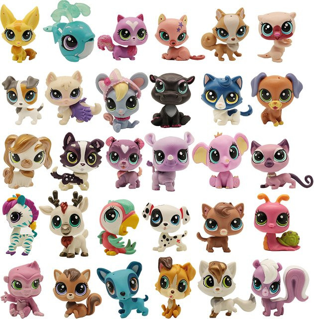 LFVACE Mini-Spielzeugfiguren, Katze, Welpe, Kätzchen, Set / Bundle, Bunt / Mehrfarbig, Kunststoff - Bild 1