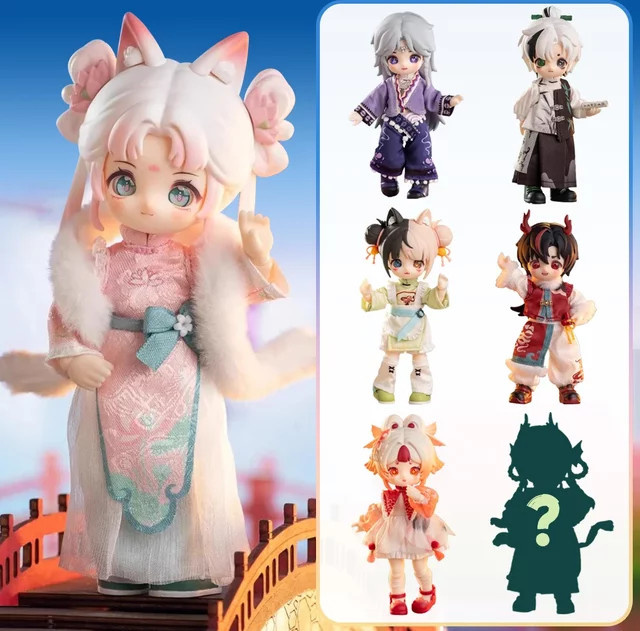 XiDonDon NAGI 4 Exchange The Untrammeled Traveler Series Blind Box, Gelenkpuppe, Anime-Actionfigur - Bild 1