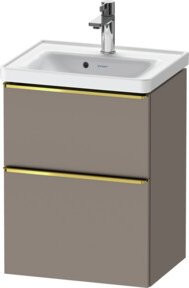 Duravit Waschtischunterschrank D-Neo, Grau glänzend, Wandmontage, B/T/H: 48,4 x 37,2 x 62,5 cm - Bild 1