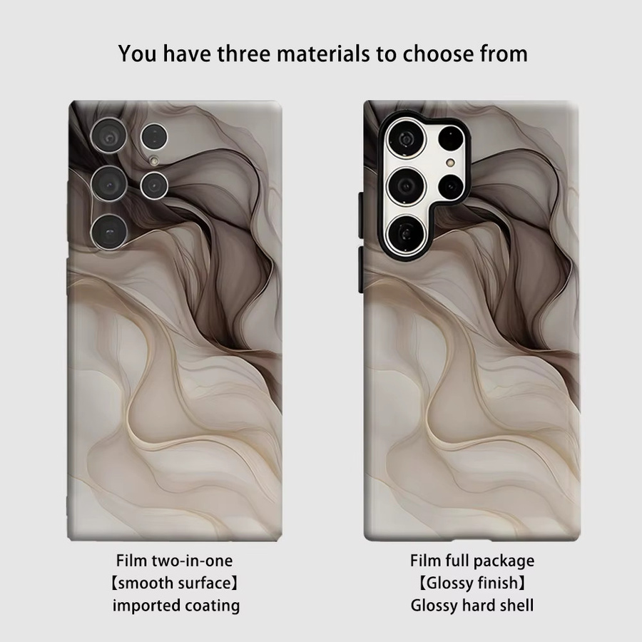 Stoßfeste Doppelschicht Handyhülle in Beige für Samsung Galaxy S26 S25 Ultra S24 S23 Ultra Plus - Bild 2