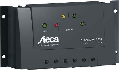 Steca Solarix PRS 3030 Laderegler 12V/24V 30A in Schwarz - Bild 1