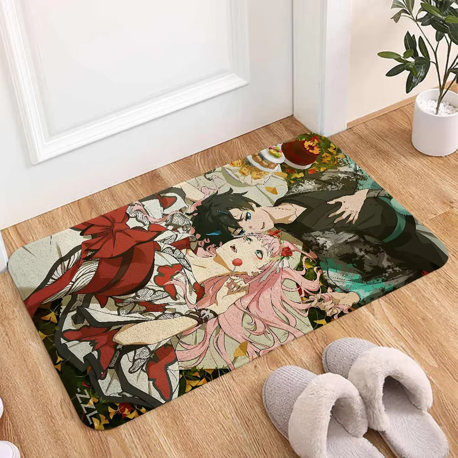 Bilibili Darling in the Franxx Zero Two Bodenmatte, moderner Spielteppich für Wohnzimmer und Kinderzimmer, rechteckig, Multicolour - Bild 5