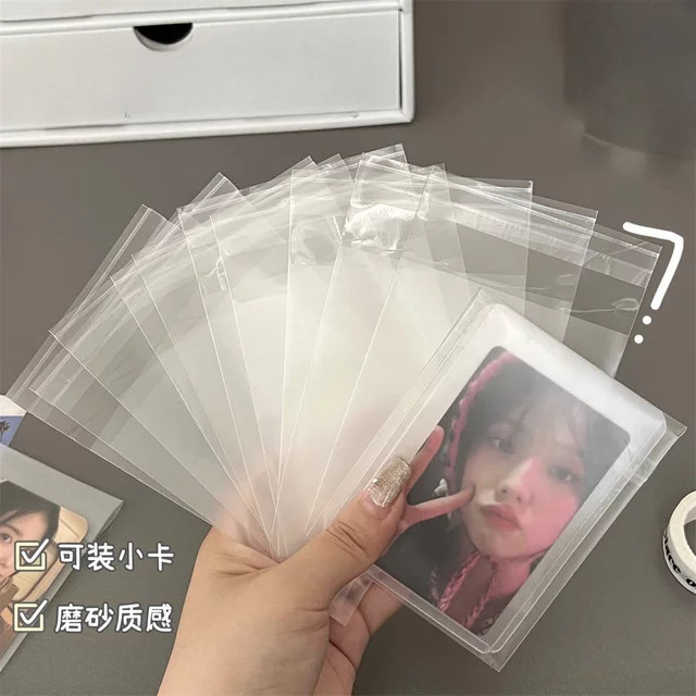 100 Stück Pelsone Kpop Toploader transparente Fotokartenschutz Kartenhüllen für Idol Karten, B/H: 13 x 8 cm - Bild 1