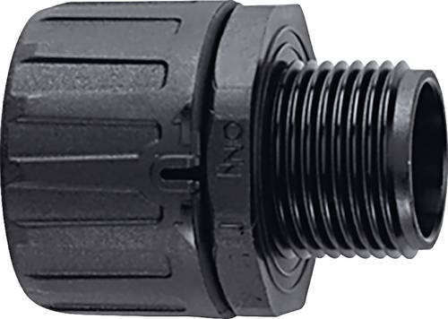 HellermannTyton Schlauchverschraubung HG67-S-M63-PA66-BK Gerade Schwarz - Bild 1
