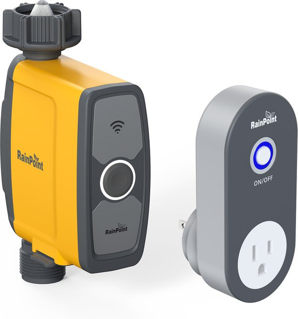 RAINPOINT WiFi Wasser Timer Smart Schlauch Bewässerung Controller mit Tuya App Steuerung und wetterbasierter automatischer Regenverzögerung - Bild 1