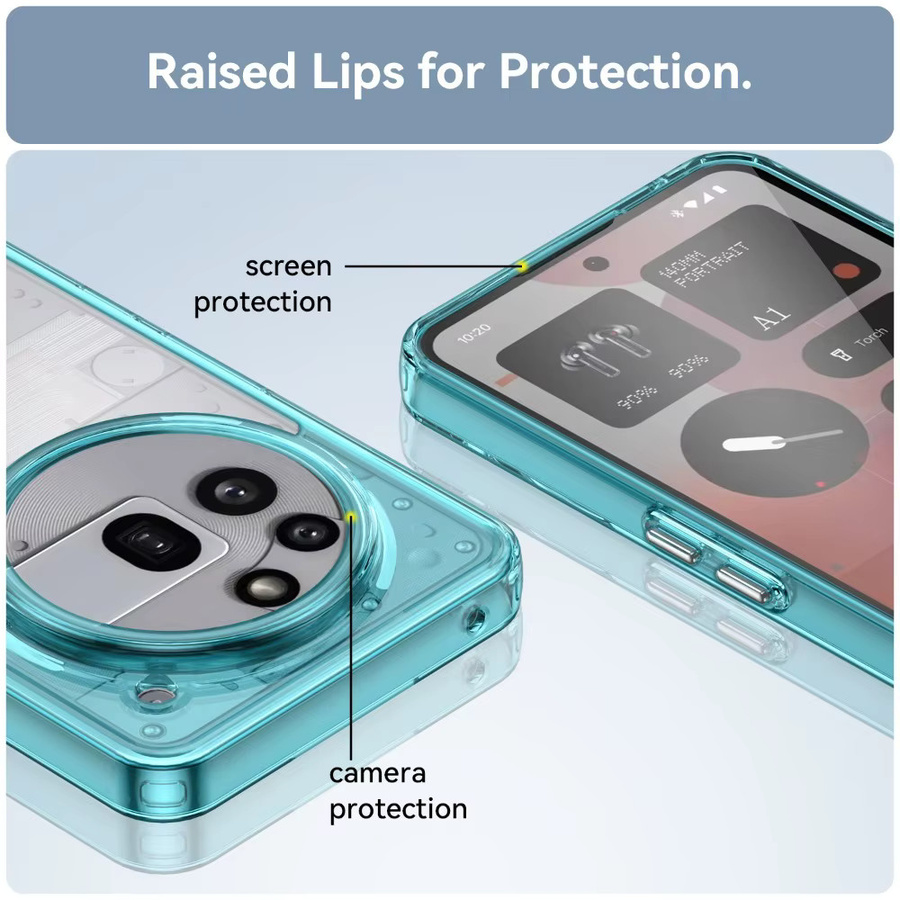 Harte Handyhülle aus Acryl für Nothing Phone 4A Pro 3A Lite/Pro 2A Plus und CMF Phone 2 Pro in Bunt und Transparent - Bild 2
