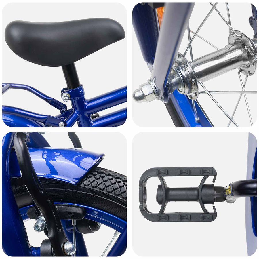 VD Home Furnishing Kinderfahrrad 16 Zoll Dunkelblau - Bild 1