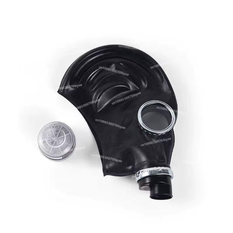 Schutzmaske Typ 59 Vollmaske aus Gummi in Schwarz für Chemikalien, Feuer und Pestizide - Bild 1
