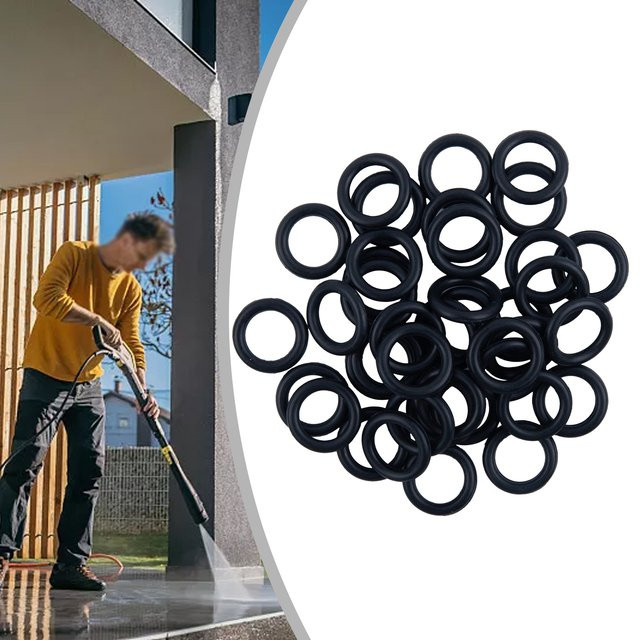 40 Stück O-Ringe 3/8 Zoll von DAZZLEEX als Ersatzzubehör für Hochdruckreiniger und Gartenbewässerung sowie Schnellkupplungen - Bild 1