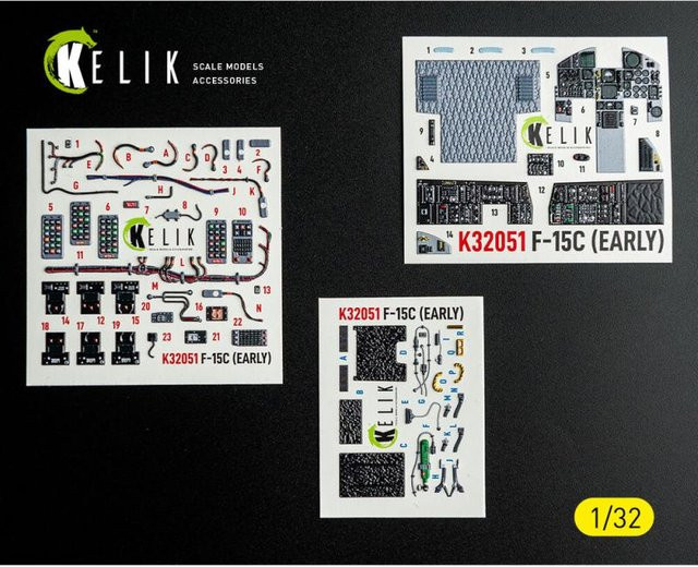 Tamiya F-15C (early) - Interior 3D-Decals - Bild 1