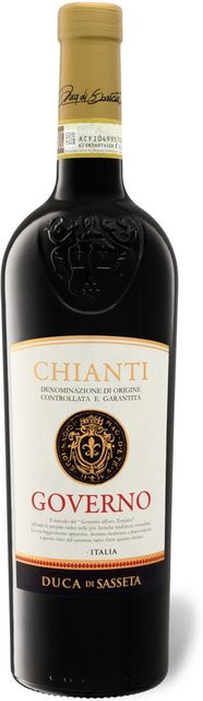Duca di Sasseta Chianti DOCG Governo Sangiovese trocken Rotwein 2024 0,75 l - Bild 1