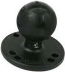 RAM Mounts runde Basisplatte AMPS mit C-Kugel 1.5 in Schwarz RAM-202U - Bild 1