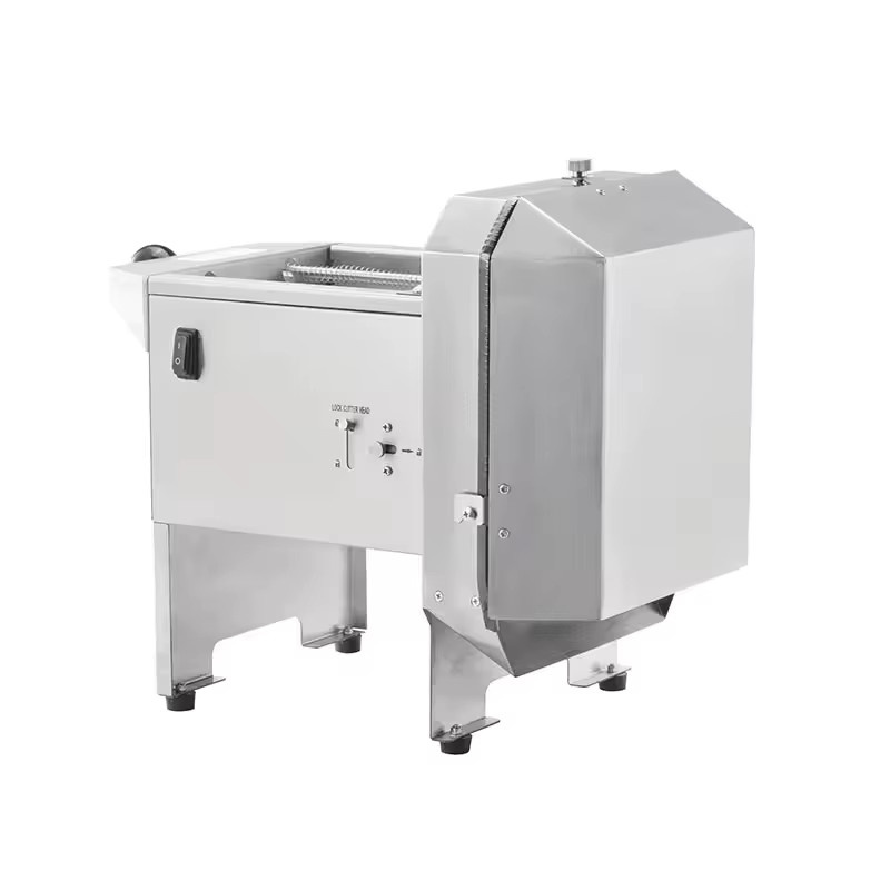 Elektrische Industrie-Gemüseschneidemaschine von BABEJING aus Edelstahl in Silber/Grau zum Schneiden von Kartoffeln, Karotten und Bananen - Bild 1