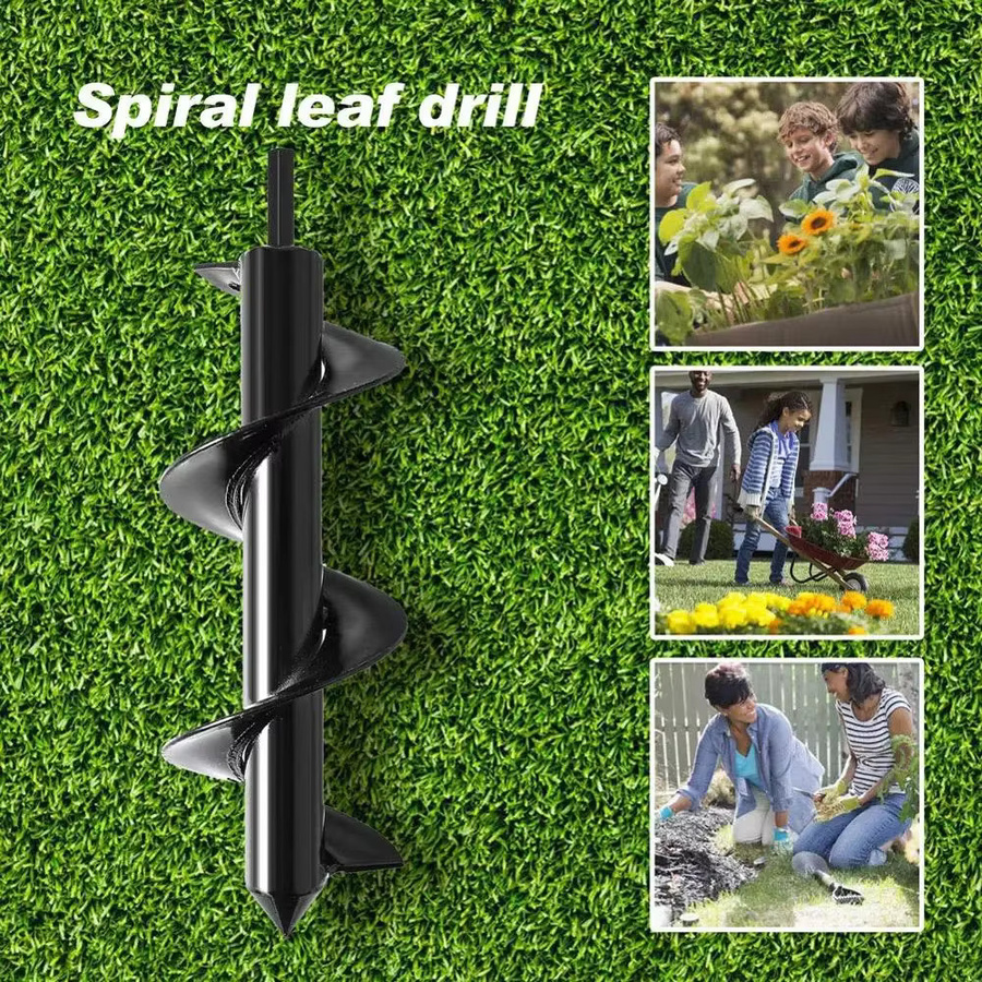 Schneckenbohrer aus Carbonstahl für die Gartenarbeit in Schwarz - Bild 3