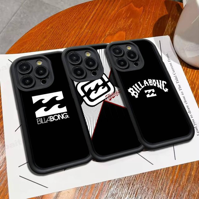 Billabong Silikon-Soft-Handyhülle in Schwarz für iPhone 11 bis iPhone 17 Modelle - Bild 1