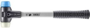 Halder Simplex Schonhammer mit Fiberglasstiel und TPE-soft/Nylon Kopf in Blau und Weiß, Durchmesser: 30 mm - Bild 1