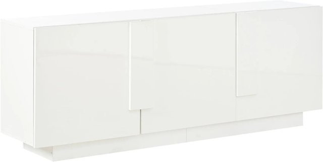 okwish Sideboard Weiß Modern mit 3 Türen und 6 Ablagen, B/T/H: 160 x 35 x 60 cm - Bild 1
