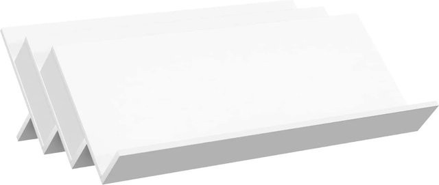 vidaXL Magazinregal in Weiß, modernes Standregal aus Holzwerkstoff, B/T/H: 90 x 53 x 28,5 cm - Bild 1