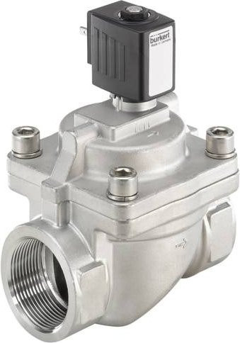 Bürkert Servogesteuertes Ventil 222005 6281 EV 24 V/AC G 1 1/2 Muffe Nennweite 40mm in Silber - Bild 1