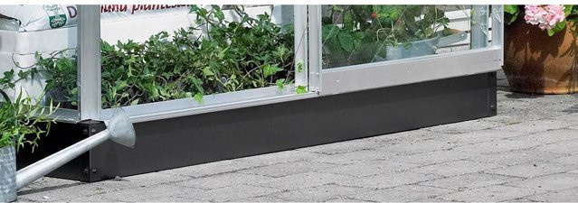 Halls Fundament für das Gewächshaus Altan 2 aus Stahl in Schwarz - Bild 1