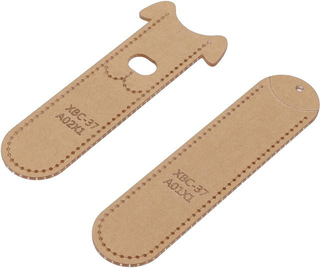 GoolRC DIY Acrylvorlage Cartoon Federmäppchen für Lederhandwerk in Beige und Transparent - Bild 1