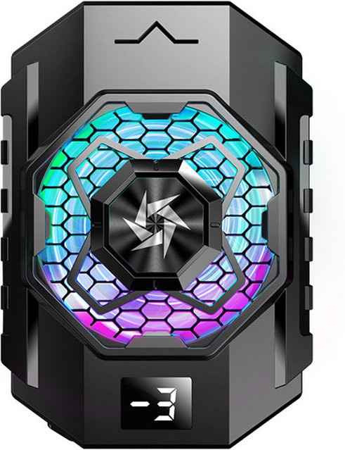 Techsuit SL31 Gaming-Telefon-Kühler mit USB-C Anschluss, Schwarz - Bild 1