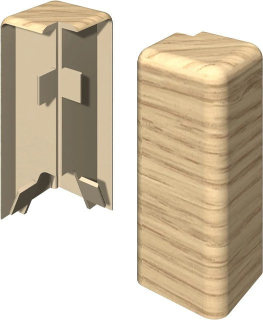 Egger Außenecke Kubisch Eiche Hell in Beige und Braun, 2 Stück - Bild 1