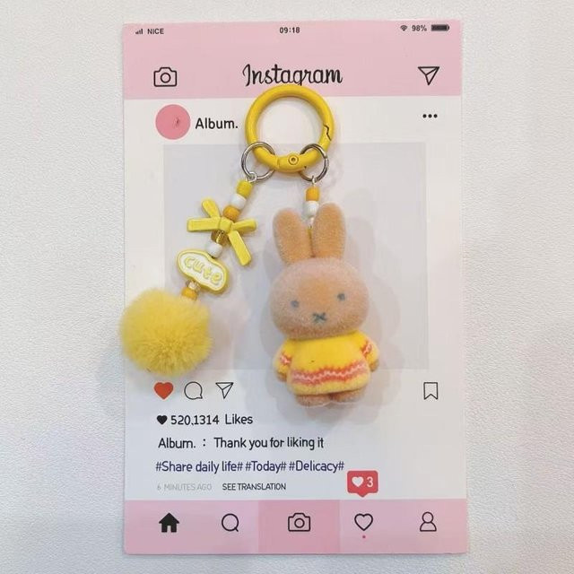 Miffy Kaninchen Schlüsselanhänger, Unisex - Bild 1