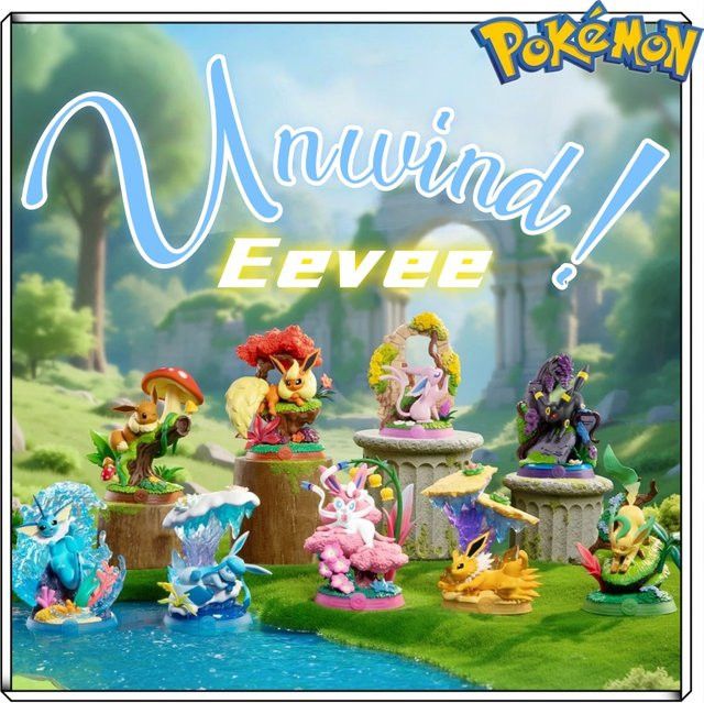 Pokémon Eevee Series G3 Blind Box Re-Ment Anime Figur aus PVC für dein Desktop Dekor - Bild 1