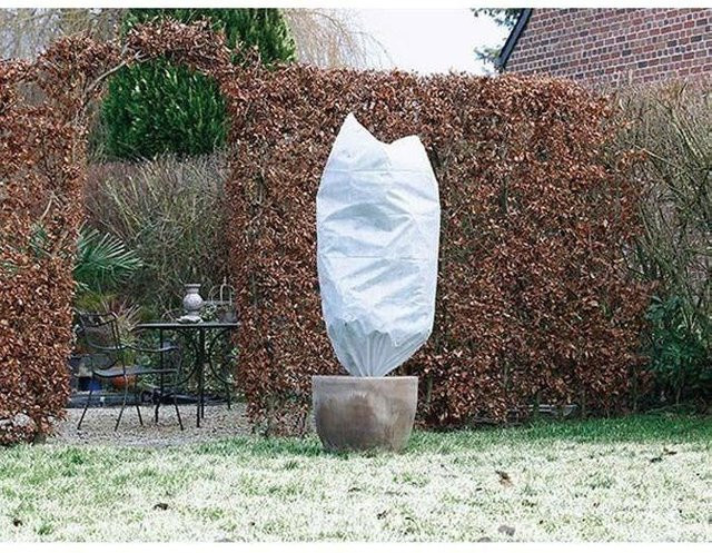 Nature Überwinterungshülle 2er-Set Weiß, Durchmesser: 75 cm, Höhe: 150 cm - Bild 1