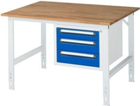 Rau Arbeitstisch Tom KM04 höhenverstellbar, B/T/H: 125 x 100 x 91-123 cm - Bild 1