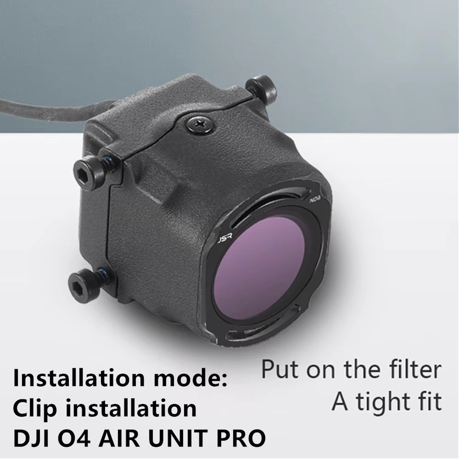 DJI Avata 2 und DJI O4 Air Unit Pro Objektivfilter-Set mit Glas UV CPL Star Night ND Filter und Kappe in Schwarz - Bild 6