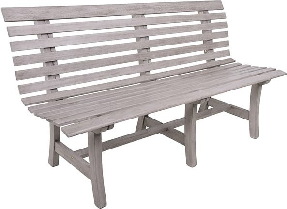 Garden Pleasure Gartenbank Mandalay aus Eukalyptus-Holz in Grau, B/T/H: 150 x 82 x 60 cm - Bild 1