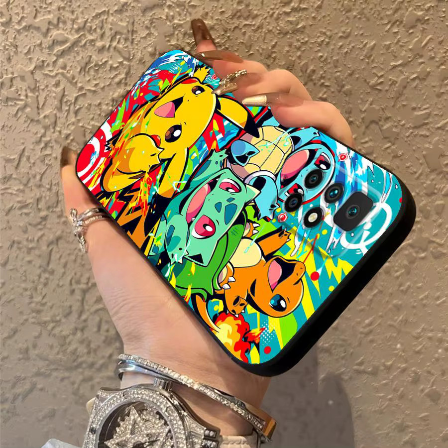 Handyhülle mit Cartoon Pokemon Design für Xiaomi Redmi A1 A2 A3 A4 A5 A9 10 12C 13C 14C K40 K80 Pro in Multicolour - Bild 3