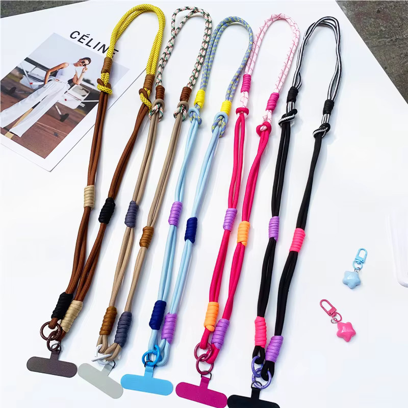 DOLANBIA 3in1 Handy Lanyard im Koreanischen Stil als Crossbody, Neck und Wrist Strap, verstellbar, Multicolour - Bild 2