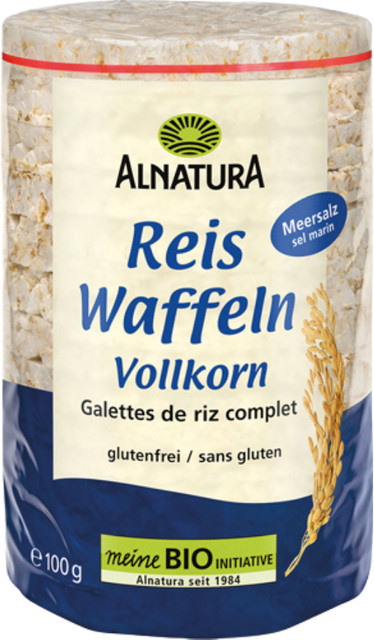 Alnatura Bio Reiswaffeln Vollkorn Meersalz 100 g - Bild 1