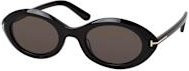 Tom Ford FT 1186 Sonnenbrille, Vollrand, Oval, Kunststoff, Damen, black grey - Bild 1