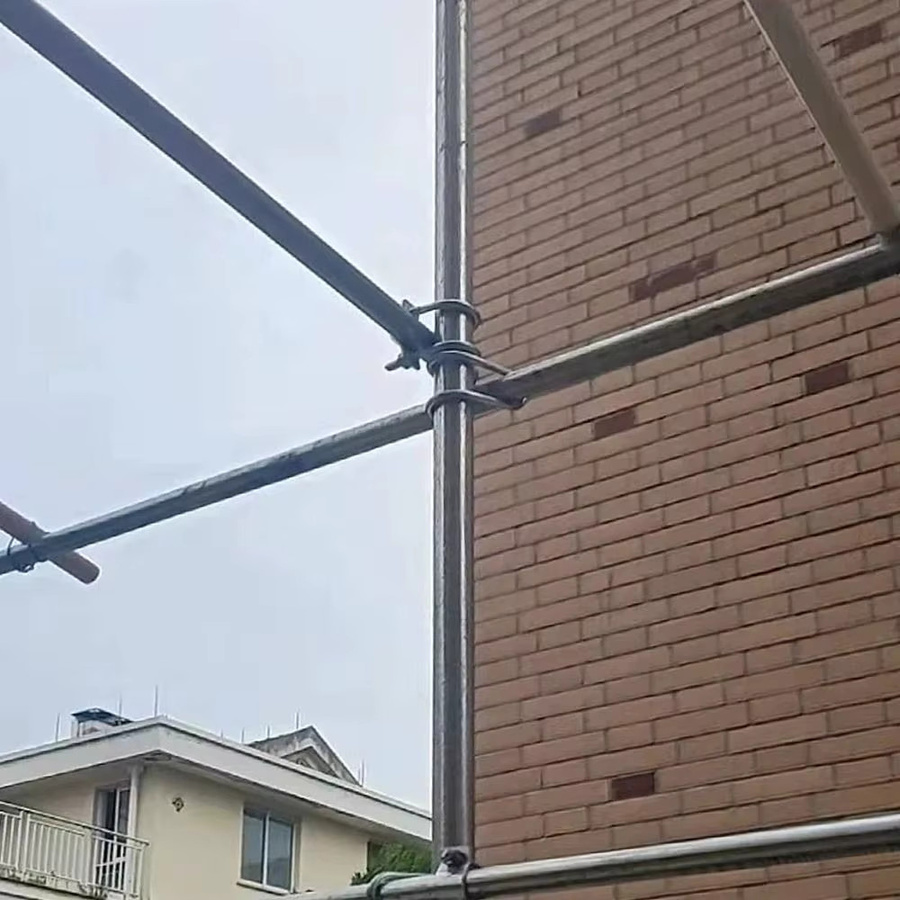 Verzinkte Doppel-U-Kreuzschraube als Gerüstklemme und Rohrklammer in Silber, M8 - Bild 5