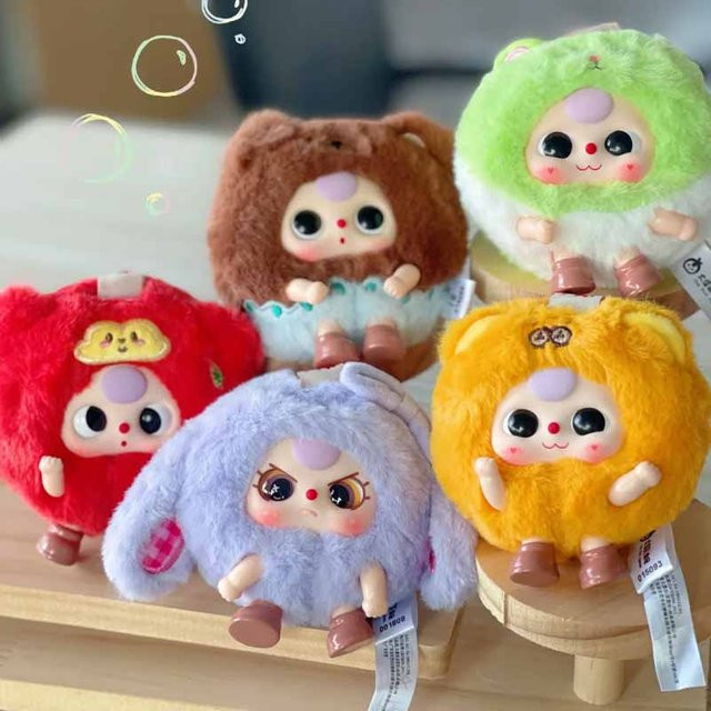 Baby Three Tuan Tuan Beast Series Blind Box, Mini Niedliche Puppe Rucksackanhänger, Plüsch / Textil - Bild 1