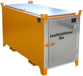 Bauer Südlohn Leuchtstoffröhren-Box SL-D 150, lackiert, Gelborange - Bild 1