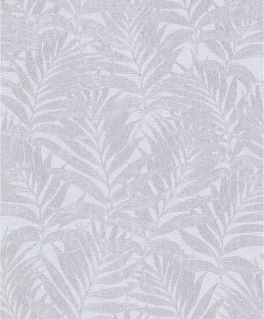 Marburger Vliestapete Habitat Floral in Grau und Lila mit botanischem Muster und FSC-Zertifizierung - Bild 1