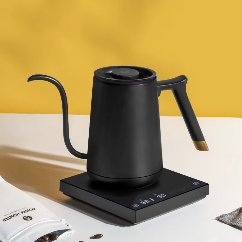Timemore Fish Smart Elektrischer Schwanenhals-Wasserkocher mit App-Steuerung, temperaturgesteuerter Pour-Over Wasserkocher aus Edelstahl, Farbe: Weiß - Bild 3