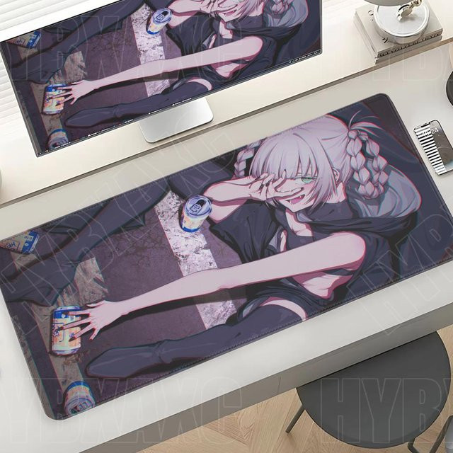 HYBXAXC Mauspad Call of the Night Nanakusa Nazuna Anko Kou Anime XL Schreibtischunterlage Schwarz Multicolour - Bild 1