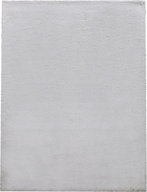 Fluffy Fellteppich grau modern aus Synthetikfasern B/B: 100 x 200 cm - Bild 1