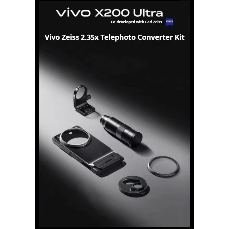 Original ZEISS 2,35x Teleobjektiv für Vivo X200 Ultra, Multifunktionale Linse für professionelle Fotografie in Schwarz - Bild 3