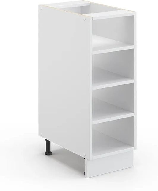 Vicco Midischrank Fame-Line Weiß/Weiß mit offenen Regalfächern, B/T/H: 30 x 13,71 x 82 cm - Bild 1