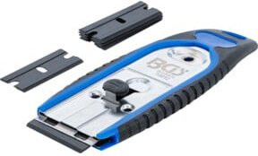 BGS Plakettenschaber 70912 in Blau mit 6 Kunststoff-Schaberklingen, Breite: 40 mm - Bild 1