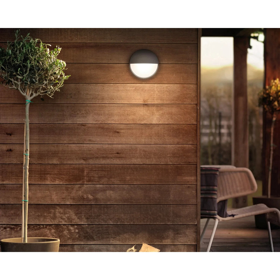 Philips myGarden LED-Außenwandleuchte Capricorn in Anthrazit mit warmweißem Licht aus Aluminium-Druckguss - Bild 2