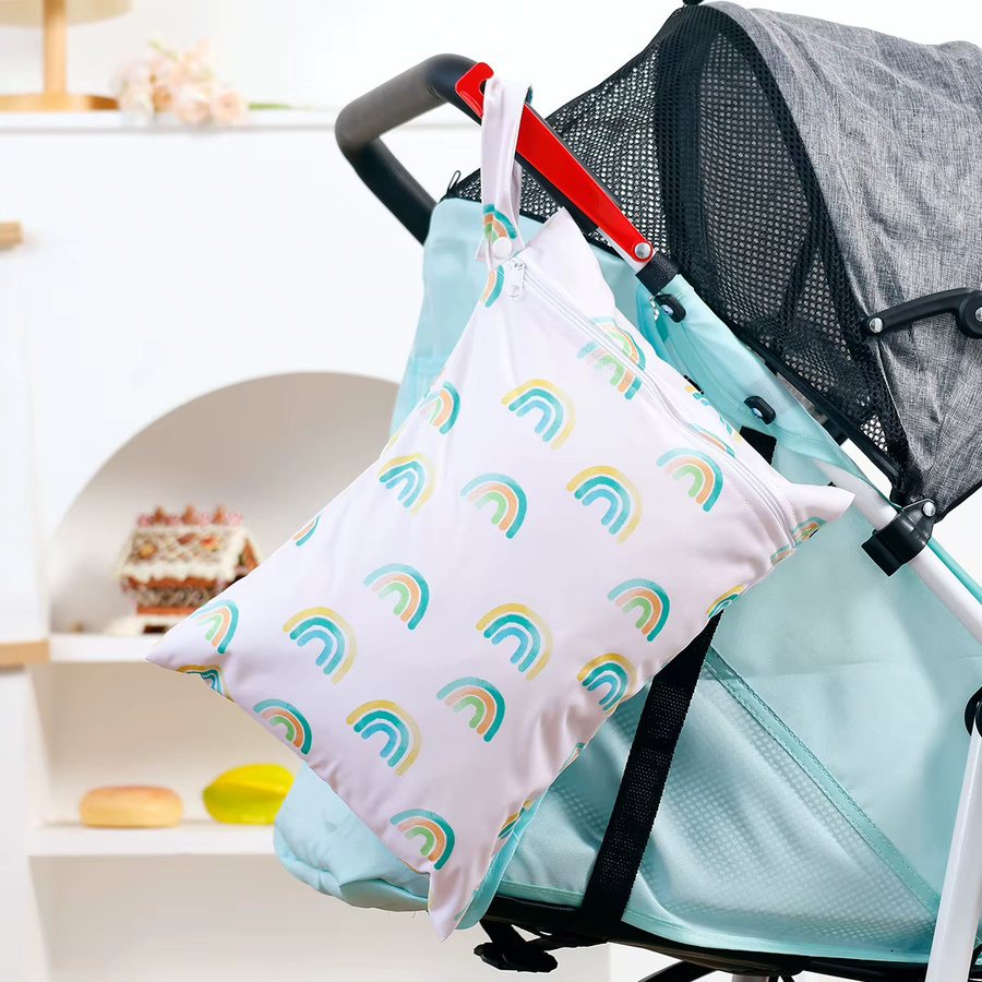 Elinfant 2er-Set wasserdichte Wickeltaschen und Nass-Trockenbeutel in Multicolour - Bild 3